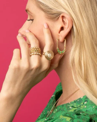 Campbell + Charlotte Evolve Stacking Ring In Gold