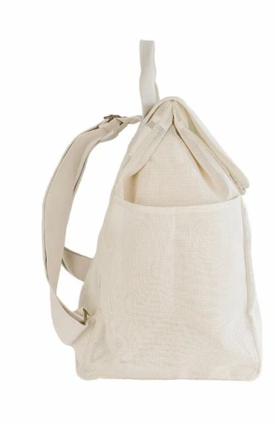Sande Beach Hauler Mesh Backpack In Neutral
