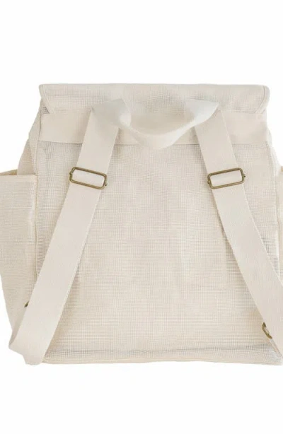 Sande Beach Hauler Mesh Backpack In Neutral