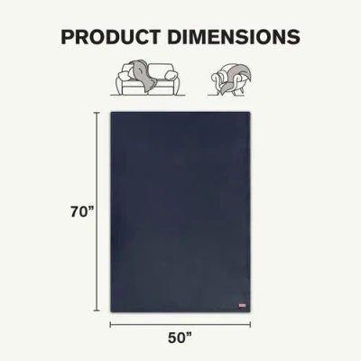 Hunter Coco Flannel Throw Blanket In Blue