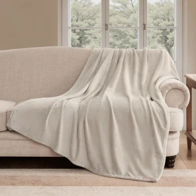 Hunter Coco Flannel Throw Blanket In Neutral