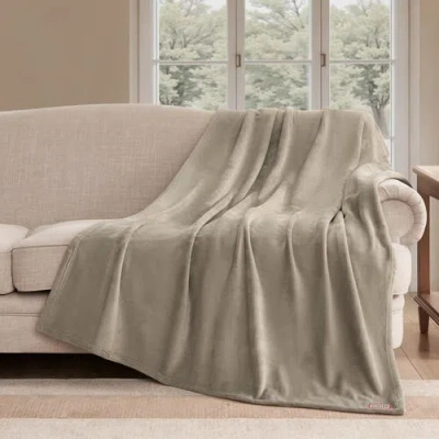 Hunter Coco Flannel Throw Blanket In Brown