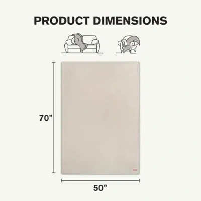 Hunter Coco Flannel Throw Blanket In Neutral