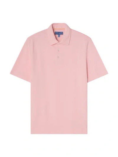 Robert Talbott Walker Short Sleeve Polo In Pink