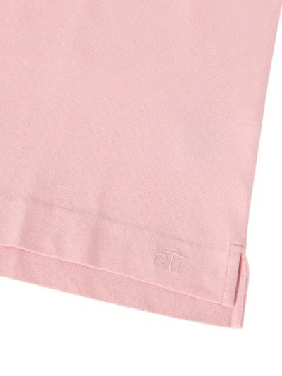 Robert Talbott Walker Short Sleeve Polo In Pink