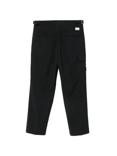 Manuel Ritz Pleated Cargo Pants In Black