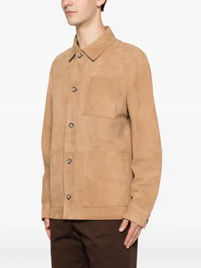 Manuel Ritz Long-sleeves Jacket In Brown