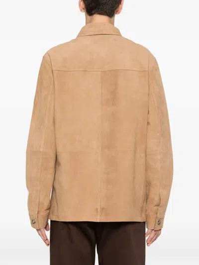 Manuel Ritz Long-sleeves Jacket In Brown