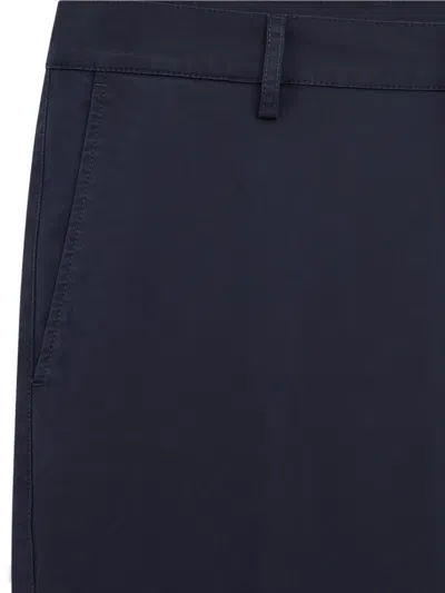 Aspesi Button Pocket Trousers In Blue