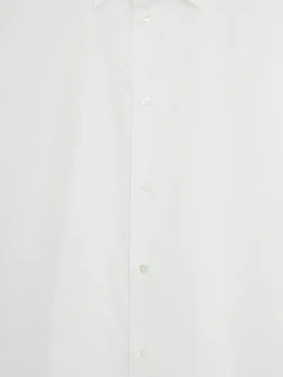 Auralee Long-sleeve White Cotton Shirt In White
