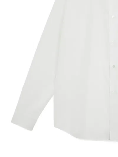 Auralee Long-sleeve White Cotton Shirt In White