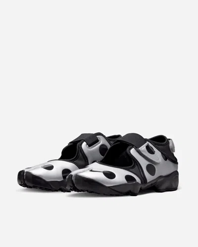 Nike Rift Split Toe Sandals Polka Dot Silhouette In White
