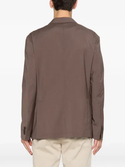Manuel Ritz Nuvola Notch-lapel Jacket In Brown