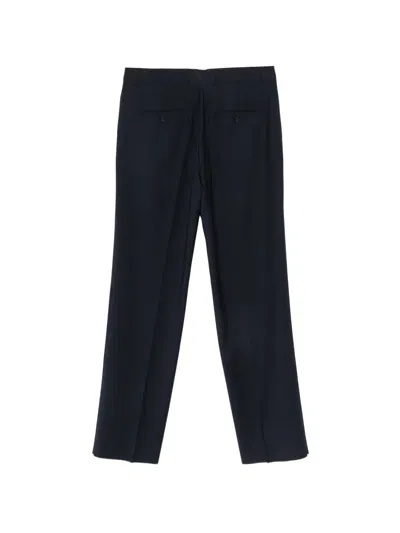 Manuel Ritz Wool Trousers In Blue