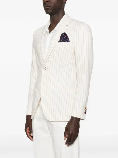 Manuel Ritz Single-breasted Blazer In White