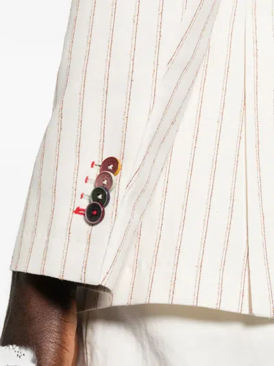 Manuel Ritz Single-breasted Blazer In White