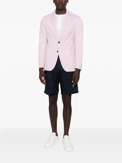 Manuel Ritz Chevron Blazer In Pink