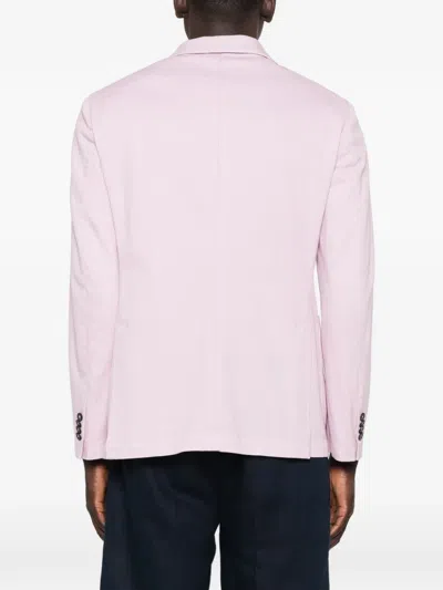 Manuel Ritz Chevron Blazer In Pink