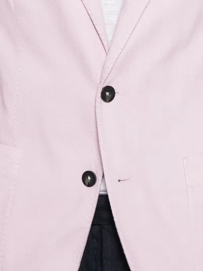 Manuel Ritz Chevron Blazer In Pink