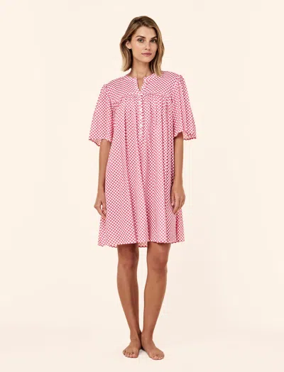Papinelle Anais Gathered Nightie Nightgown In Pink