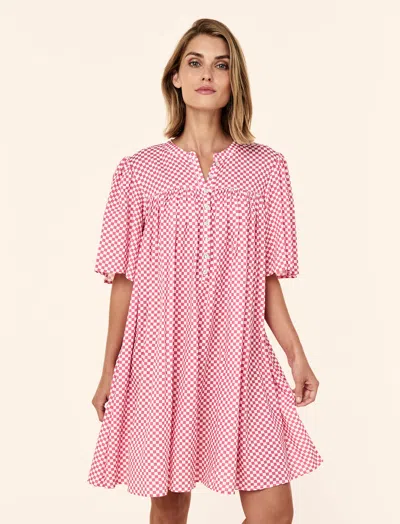 Papinelle Anais Gathered Nightie Nightgown In Pink