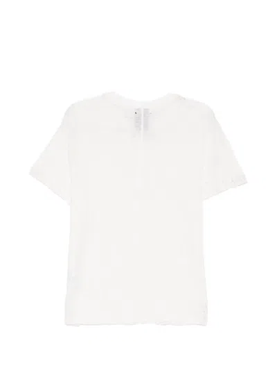 Thom Krom Distressed-effect T-shirt In White