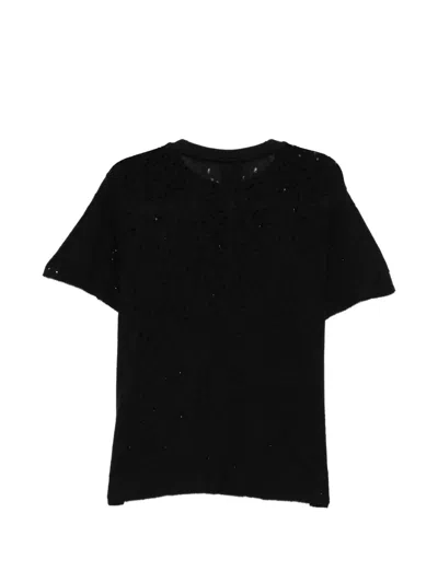 Thom Krom Distressed-effect T-shirt In Black