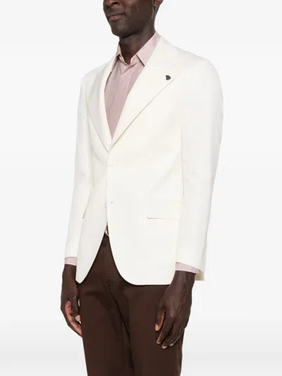 Gabriele Pasini Striped-pattern Blazer In White