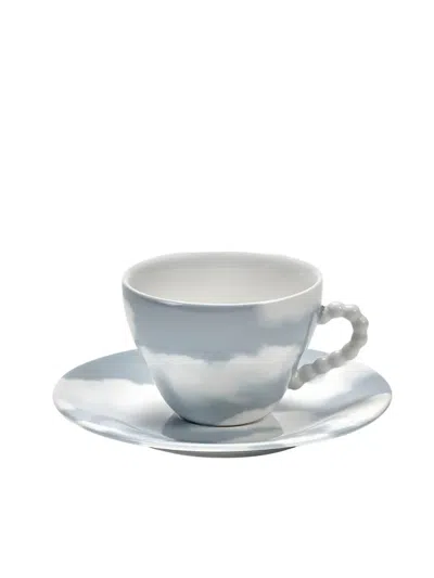 Serax Cloud-pattern Cup Set In Blue