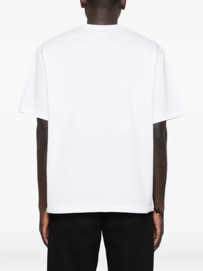 A Bathing Ape Logo-print Drawstring T-shirt In White