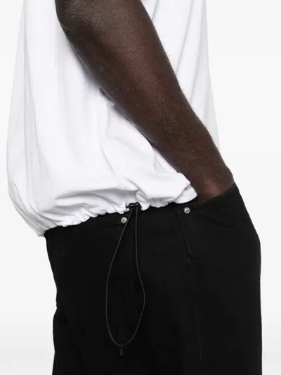 A Bathing Ape Logo-print Drawstring T-shirt In White