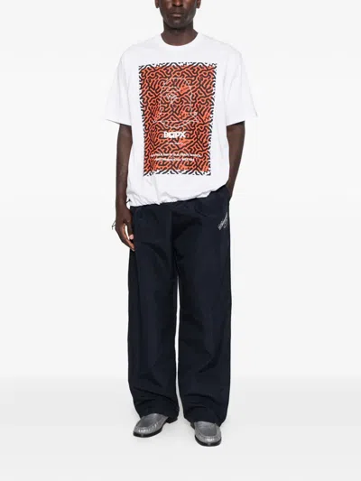 A Bathing Ape Graphic-print Drawstring T-shirt In White