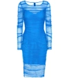 VERSACE Ruched mesh dress,P00213451