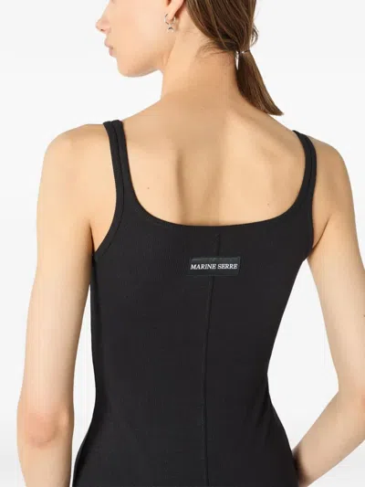 Marine Serre Elegance In Motion Mini Jumpsuit For Women In Black