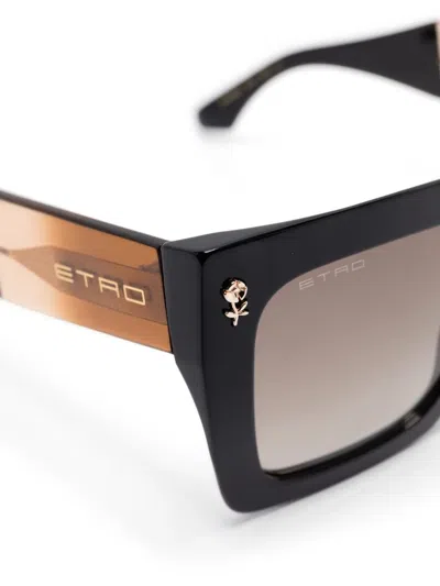 Etro Square-frame Sunglasses In Black