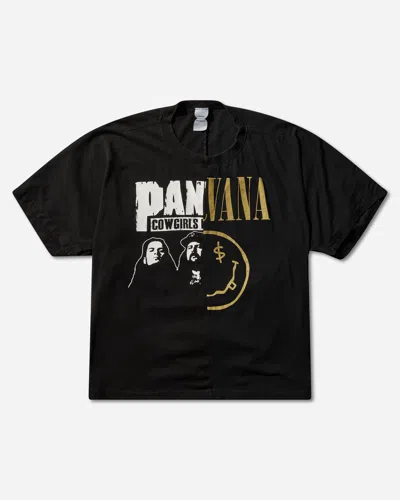 Protocol Index Graphic-print Panelled T-shirt In Black