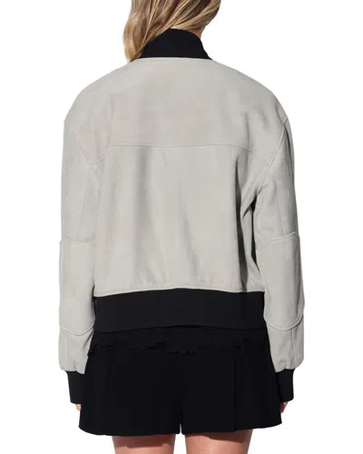 Walter Baker Emilio Leather Jacket In Gray