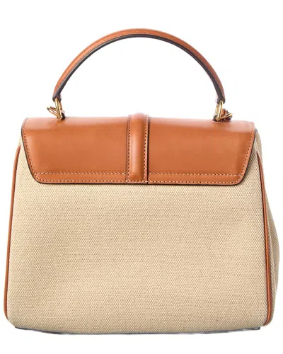 Celine Small Canvas & Leather Shoulder Bag In Multi
