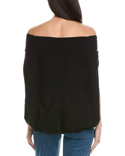 Weworewhat Off Shoulder Cape Top In Black
