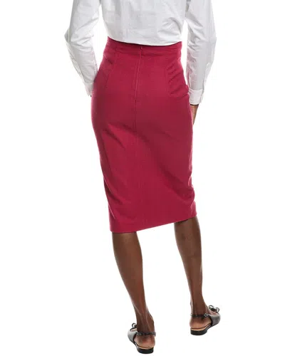Max Mara Orbita Mini Skirt In Red