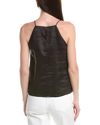 Max Mara Studio Summer Woven Top In Black