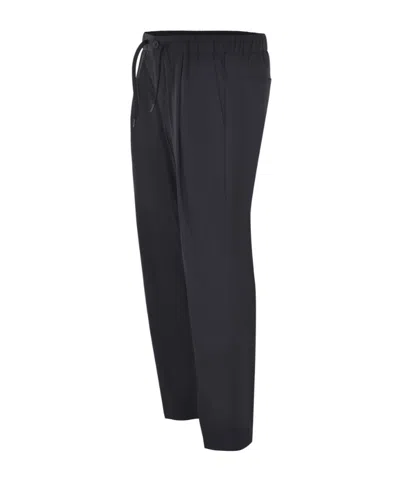 Herno Drawstring Tailored Pants In Black