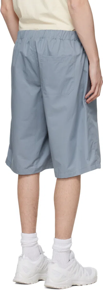 Rier Elasticated Cotton Bermuda Shorts In Blue