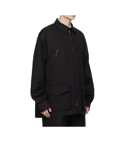 Rier Collared Field Jacket In Black