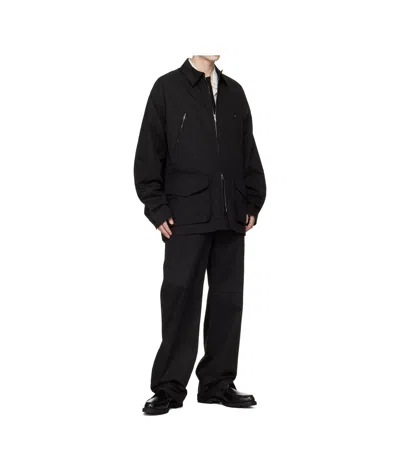 Rier Collared Field Jacket In Black