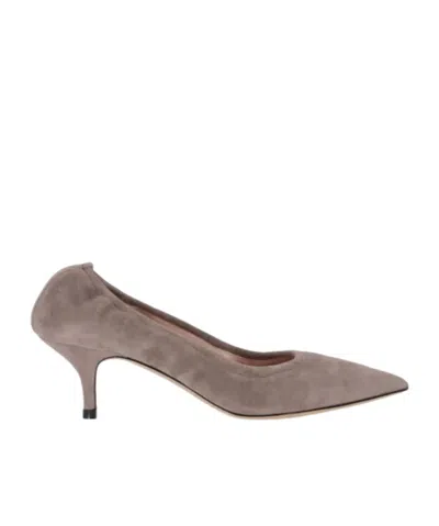 P.a.r.o.s.h Pointed Toe Kitten Heel Pumps In Black