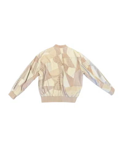 Amiri Zip-up Oversized Bomber Jacket In Brown