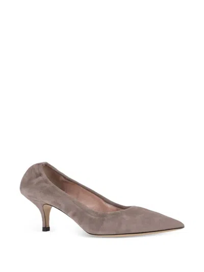 P.a.r.o.s.h Pointed Toe Kitten Heel Pumps In Black