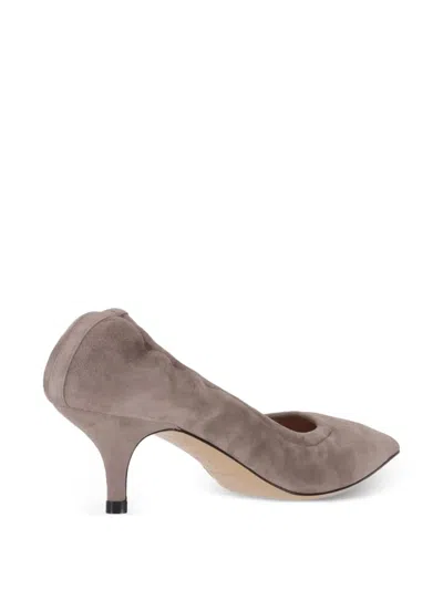 P.a.r.o.s.h Pointed Toe Kitten Heel Pumps In Black