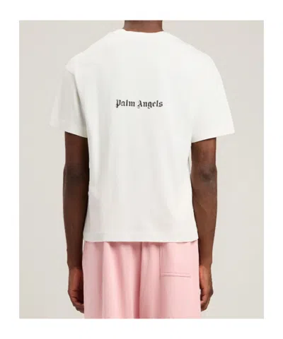 Palm Angels Statement Print T-shirt In White